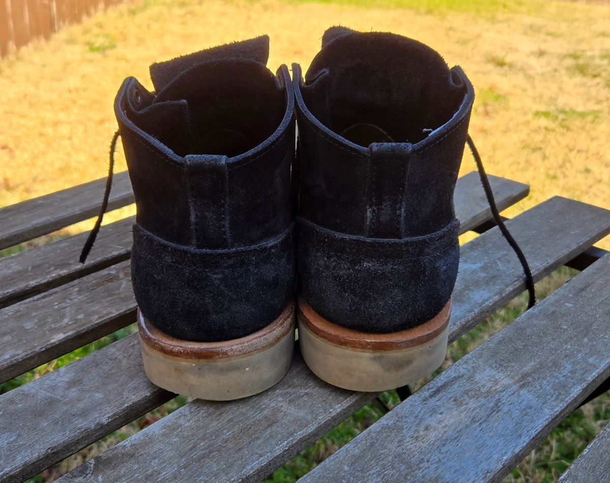 Photo by vestedmember on February 3, 2025 of the Nicks MH64 in Seidel MaxSupport Black Roughout.