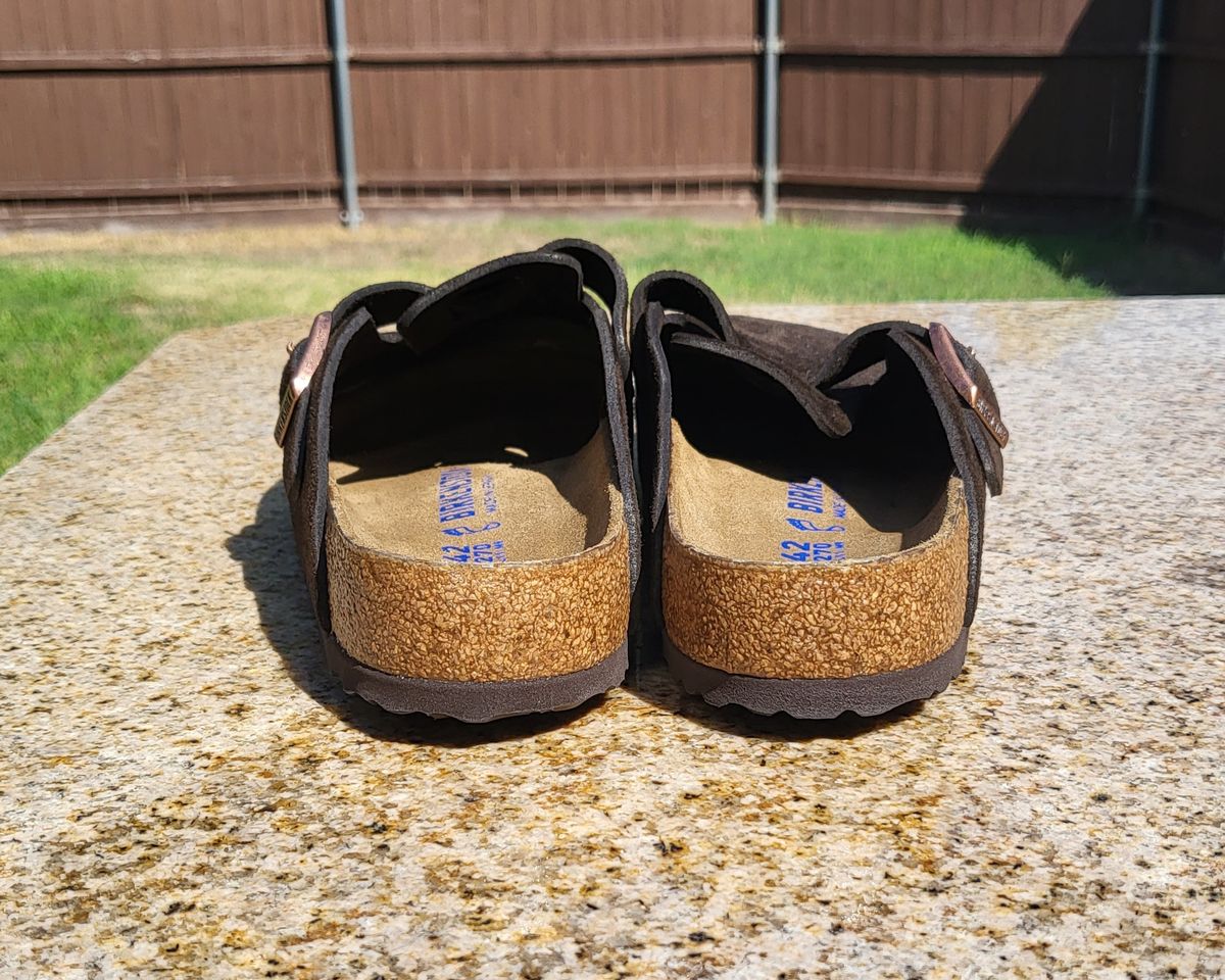 Photo by vestedmember on October 1, 2023 of the Birkenstock Boston in Mocha Suede.