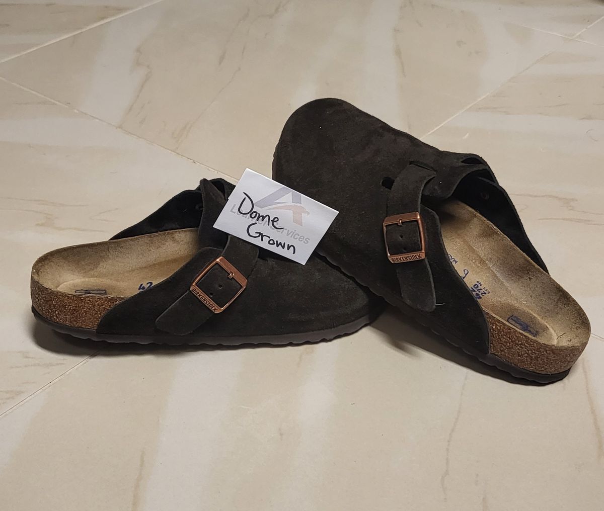 Photo by vestedmember on November 6, 2023 of the Birkenstock Boston in Mocha Suede.