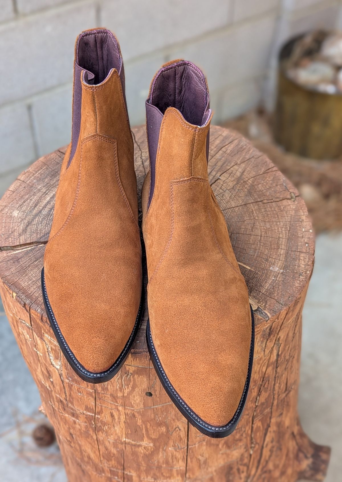 Photo by prospect_joe on March 5, 2025 of the The Last Shoemaker Cigar Time in Tan Suede.