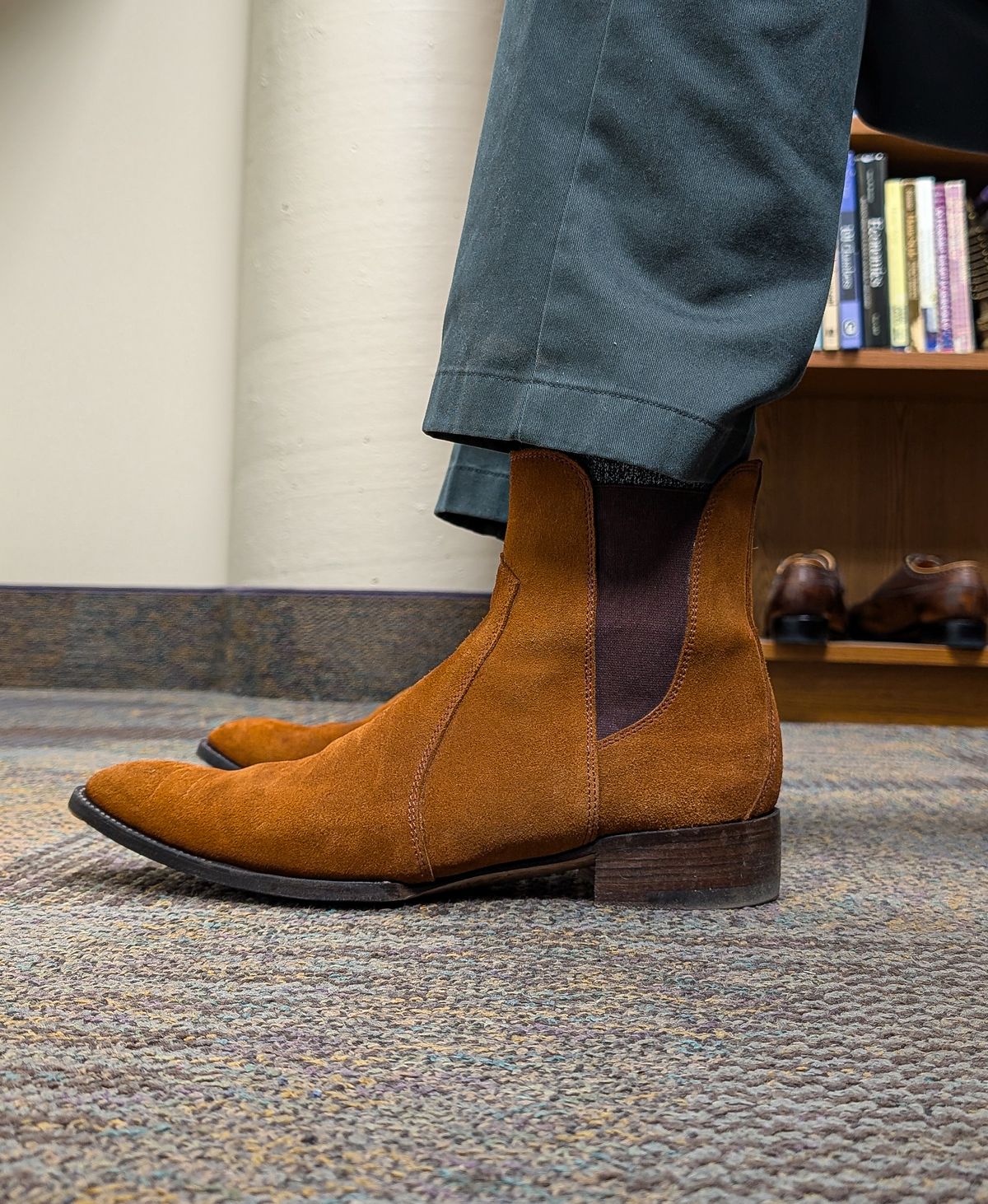 Photo by prospect_joe on June 12, 2025 of the The Last Shoemaker Cigar Time in Tan Suede.