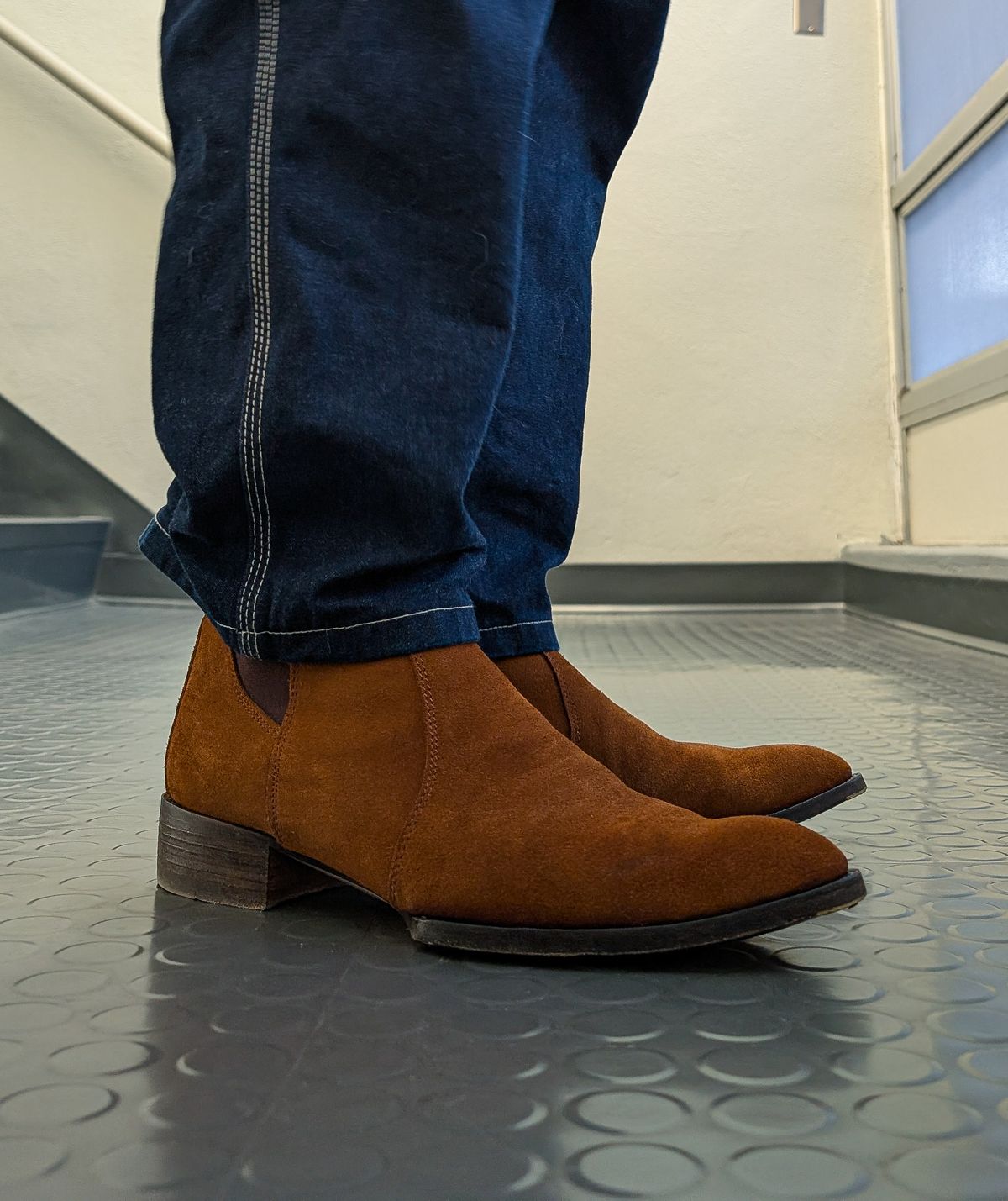 Photo by prospect_joe on October 1, 2025 of the The Last Shoemaker Cigar Time in Tan Suede.
