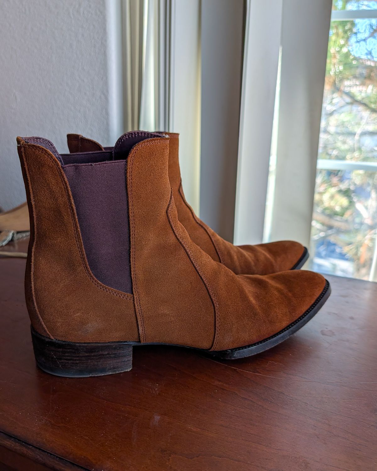 Photo by prospect_joe on April 3, 2026 of the The Last Shoemaker Cigar Time in Tan Suede.