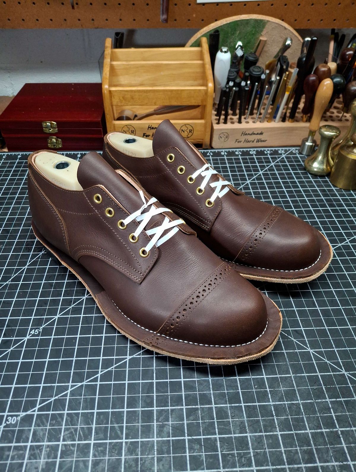 Photo by prospect_joe on March 16, 2025 of the New River Boot Quade in Sb Foot Brown Tumbled Boomer.