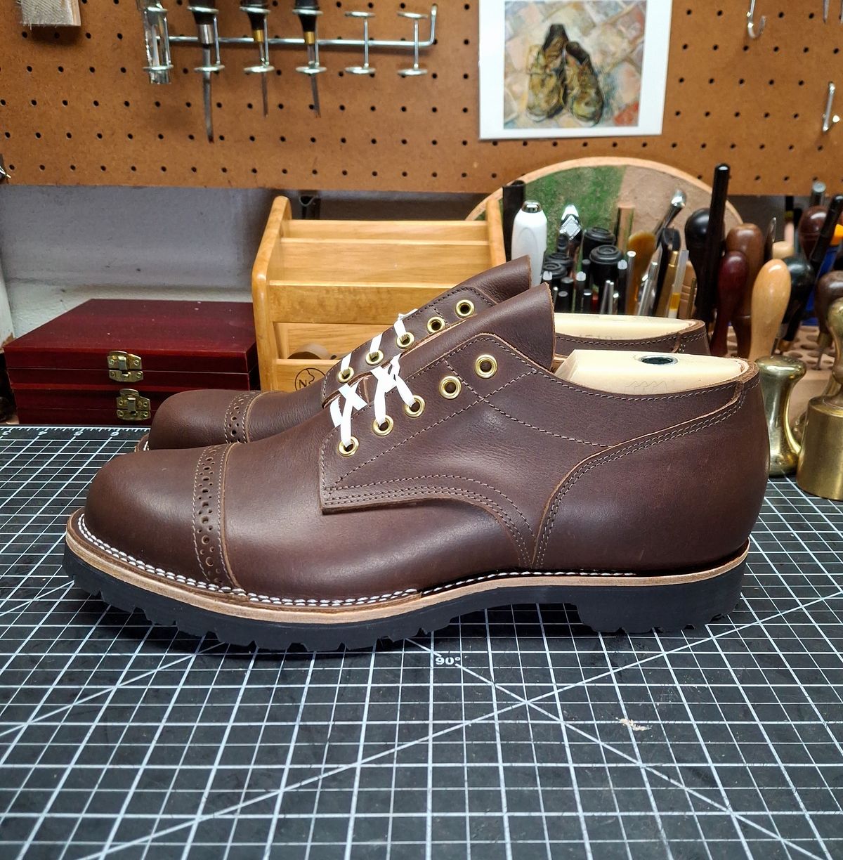Photo by prospect_joe on March 18, 2025 of the New River Boot Quade in Sb Foot Brown Tumbled Boomer.
