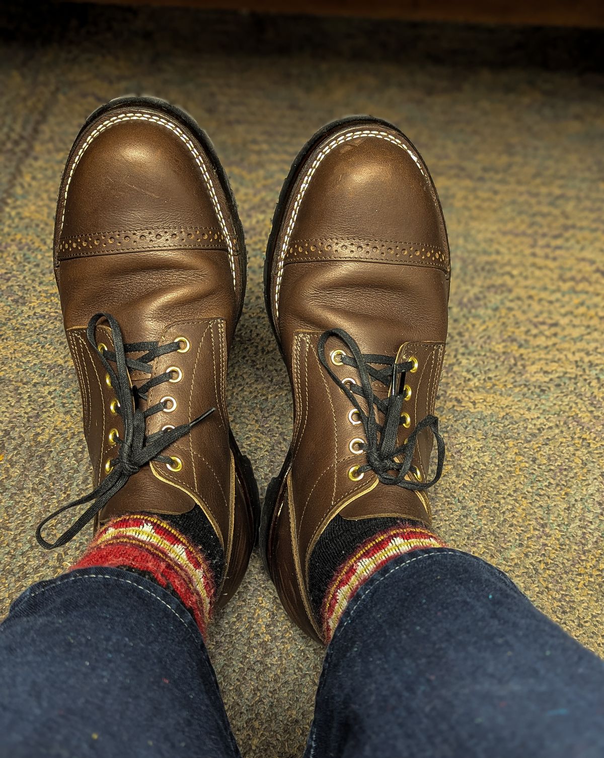 Photo by prospect_joe on March 28, 2025 of the New River Boot Quade in Sb Foot Brown Tumbled Boomer.