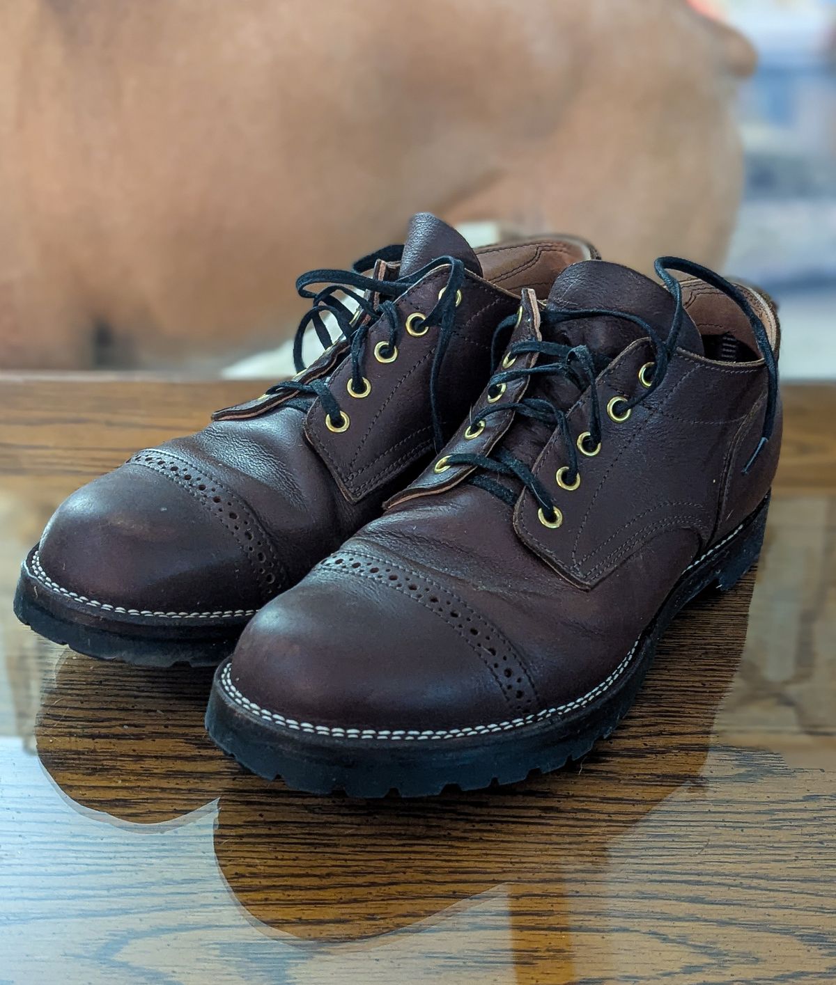 Photo by prospect_joe on April 23, 2025 of the New River Boot Quade in Sb Foot Brown Tumbled Boomer.