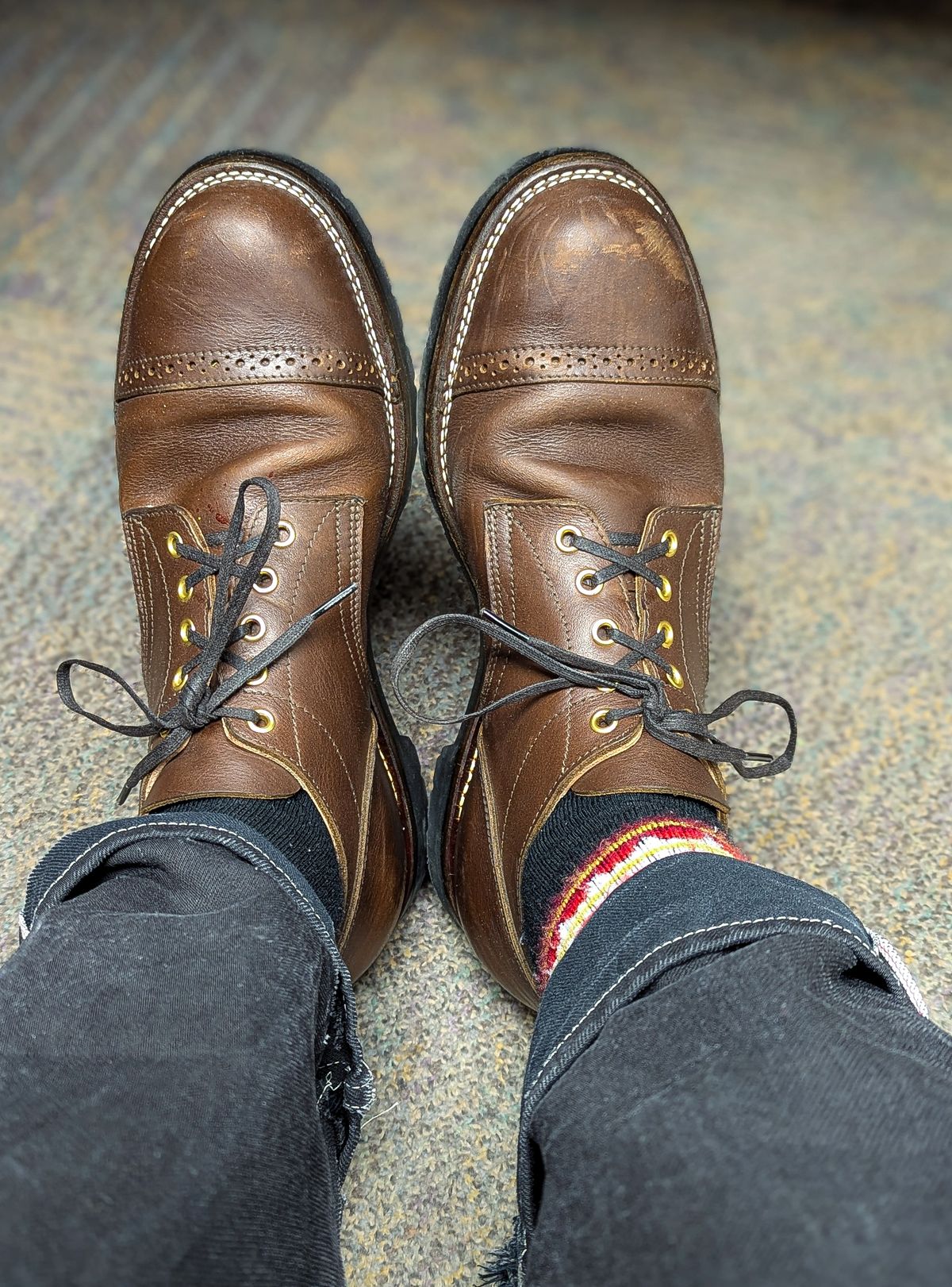 Photo by prospect_joe on May 12, 2025 of the New River Boot Quade in Sb Foot Brown Tumbled Boomer.