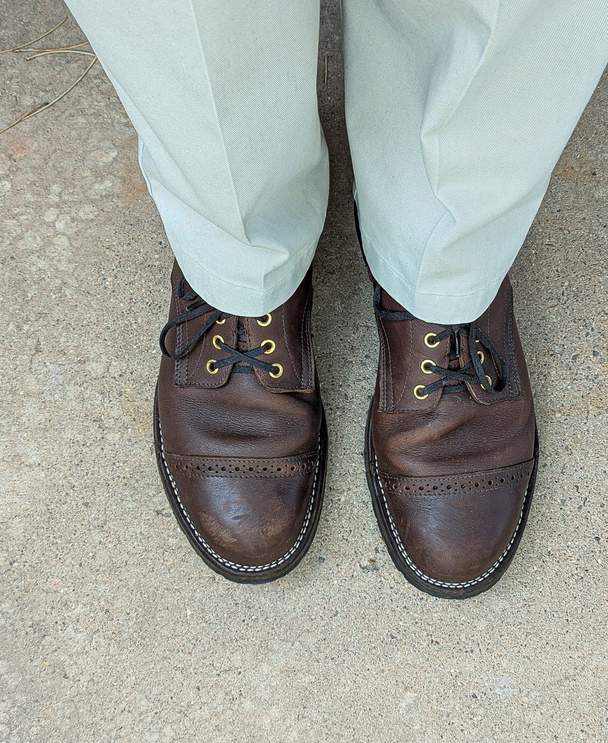 Photo by prospect_joe on May 27, 2025 of the New River Boot Quade in Sb Foot Brown Tumbled Boomer.