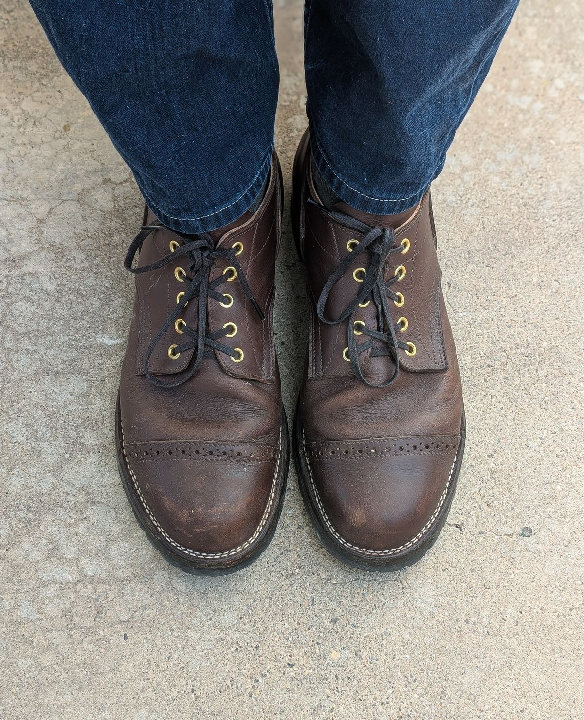 Photo by prospect_joe on June 23, 2025 of the New River Boot Quade in Sb Foot Brown Tumbled Boomer.