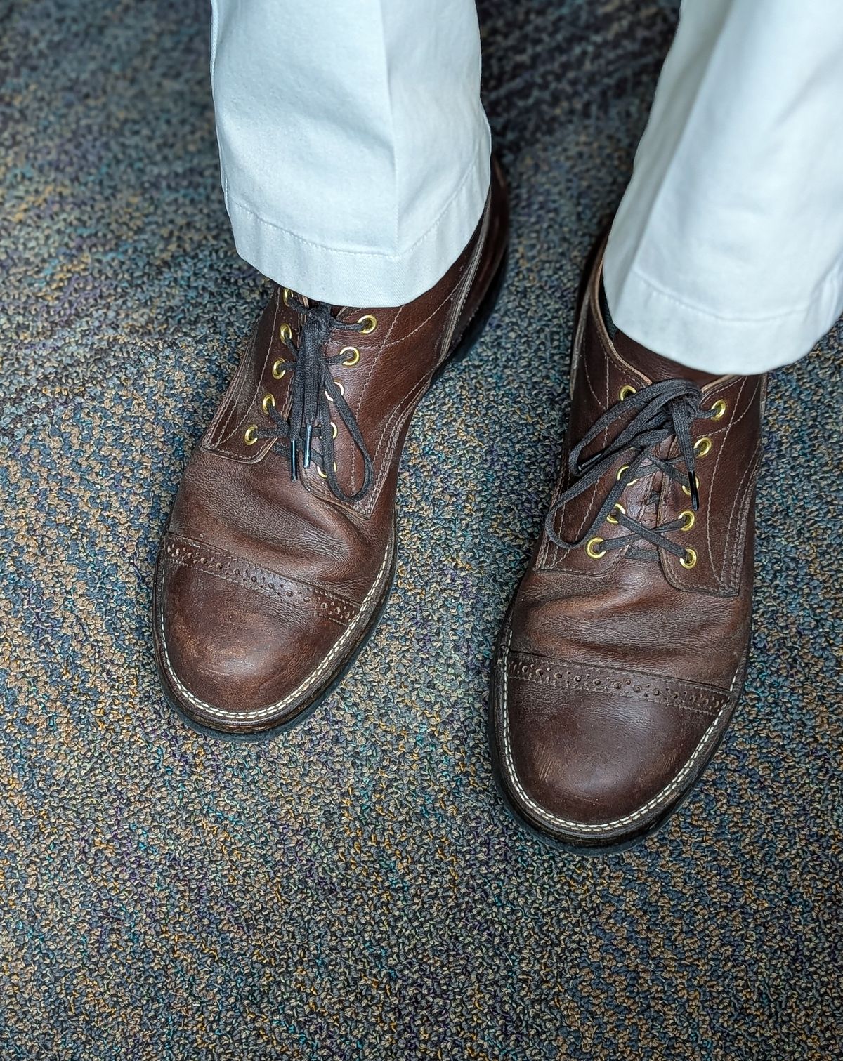 Photo by prospect_joe on July 19, 2025 of the New River Boot Quade in Sb Foot Brown Tumbled Boomer.