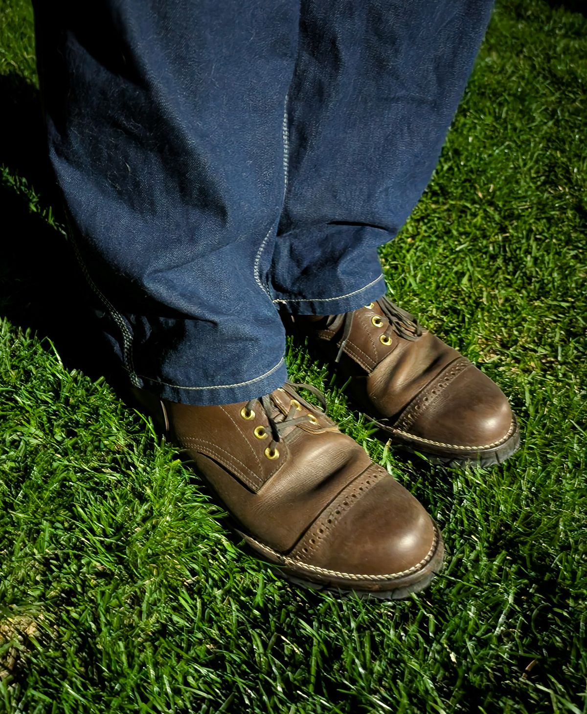 Photo by prospect_joe on September 19, 2025 of the New River Boot Quade in Sb Foot Brown Tumbled Boomer.