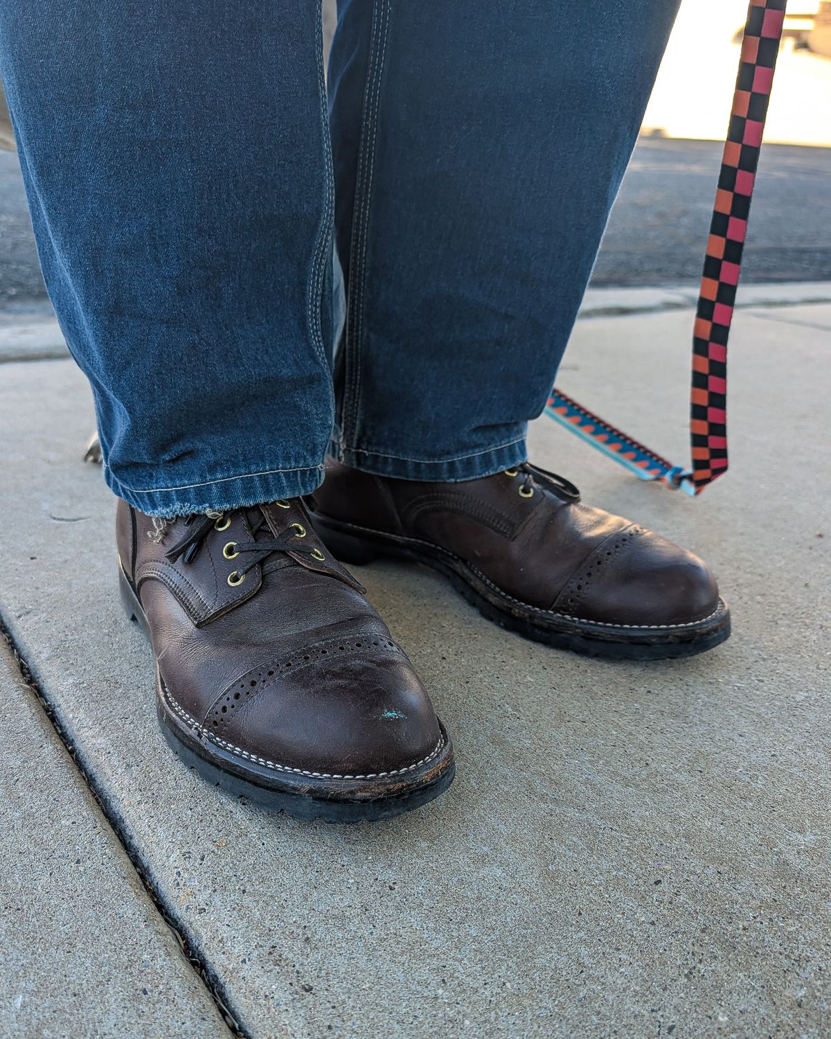 Photo by prospect_joe on April 6, 2026 of the New River Boot Quade in Sb Foot Brown Tumbled Boomer.