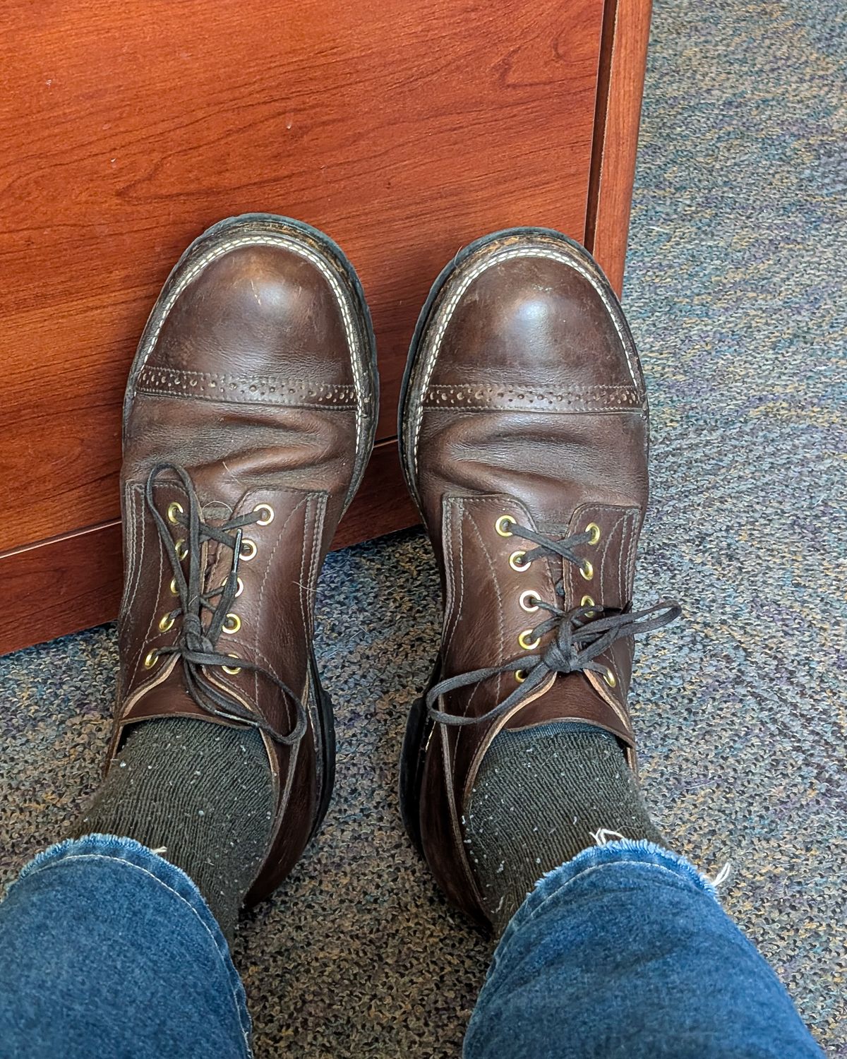 Photo by prospect_joe on May 5, 2026 of the New River Boot Quade in Sb Foot Brown Tumbled Boomer.