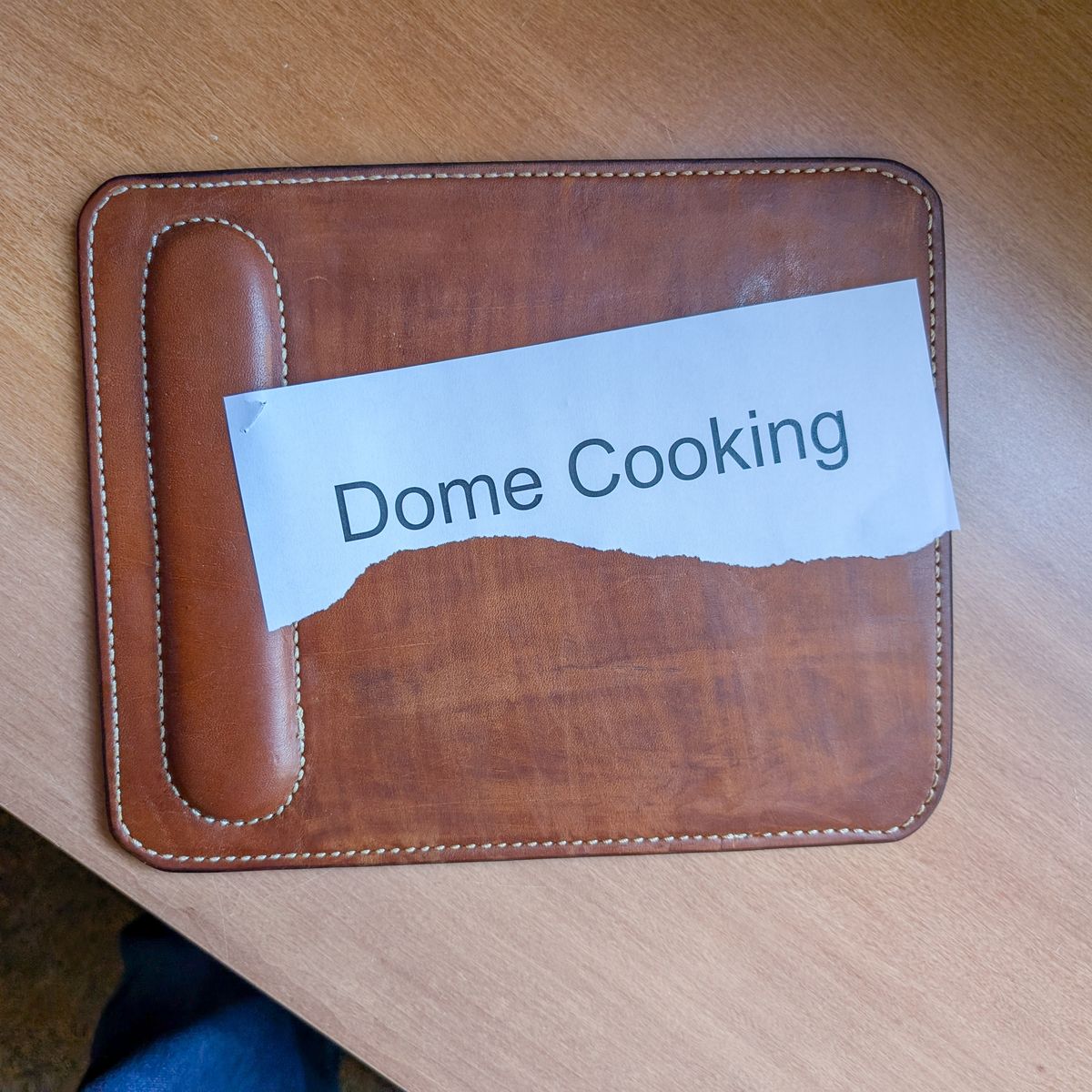 Photo by prospect_joe on November 1, 2025 of the Timber N Tan Padded Mouse Pad in Unknown Leather.