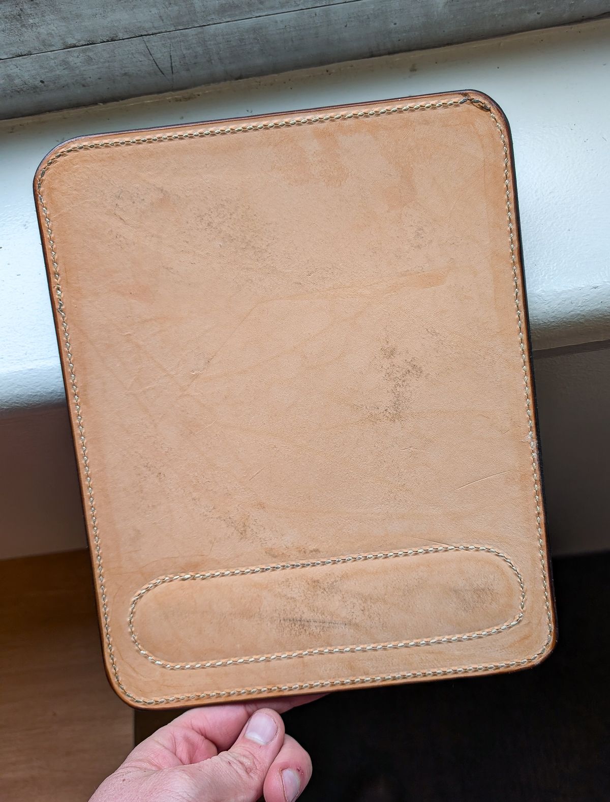 Photo by prospect_joe on January 1, 2026 of the Timber N Tan Padded Mouse Pad in Unknown Leather.