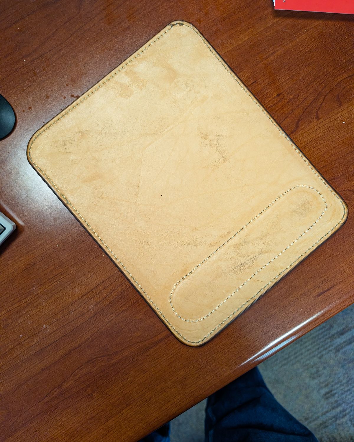 Photo by prospect_joe on March 2, 2026 of the Timber N Tan Padded Mouse Pad in Unknown Leather.