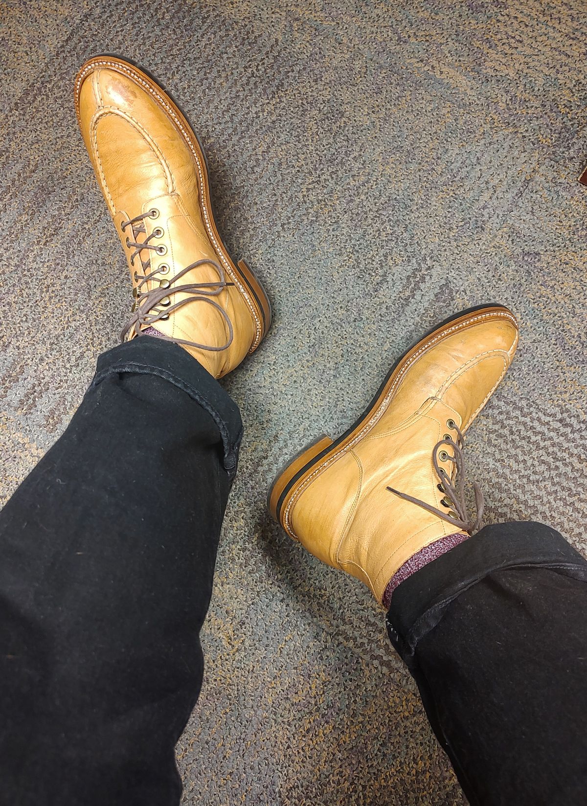Photo by prospect_joe on January 2, 2024 of the Grant Stone Ottawa Boot in Incas Natural Kangaroo.