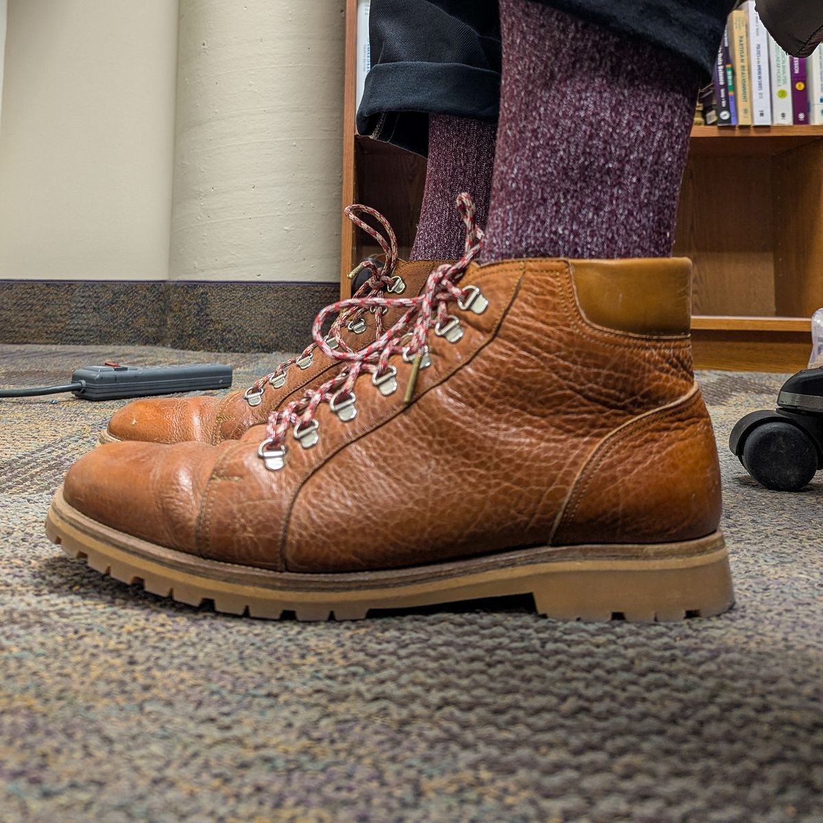 Photo by prospect_joe on February 2, 2025 of the Enzo Bonafe 3853 in Horween Natural Bison.