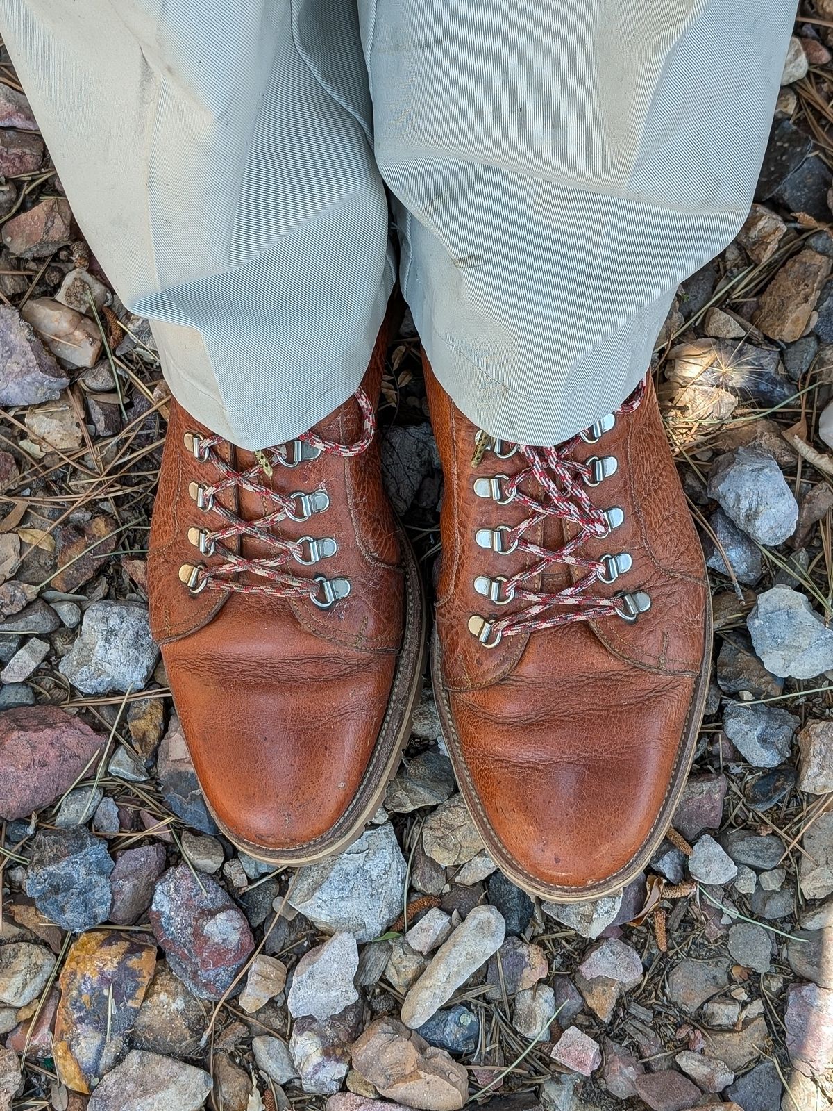 Photo by prospect_joe on June 29, 2025 of the Enzo Bonafe 3853 in Horween Natural Bison.