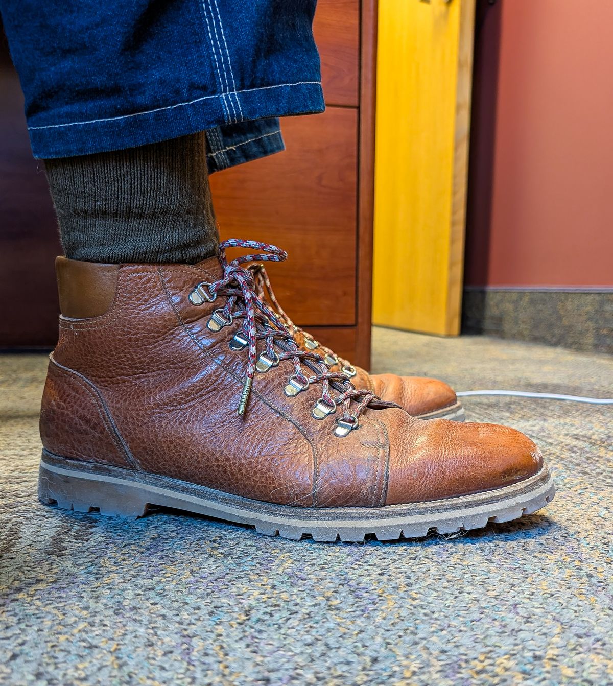 Photo by prospect_joe on November 2, 2025 of the Enzo Bonafe 3853 in Horween Natural Bison.