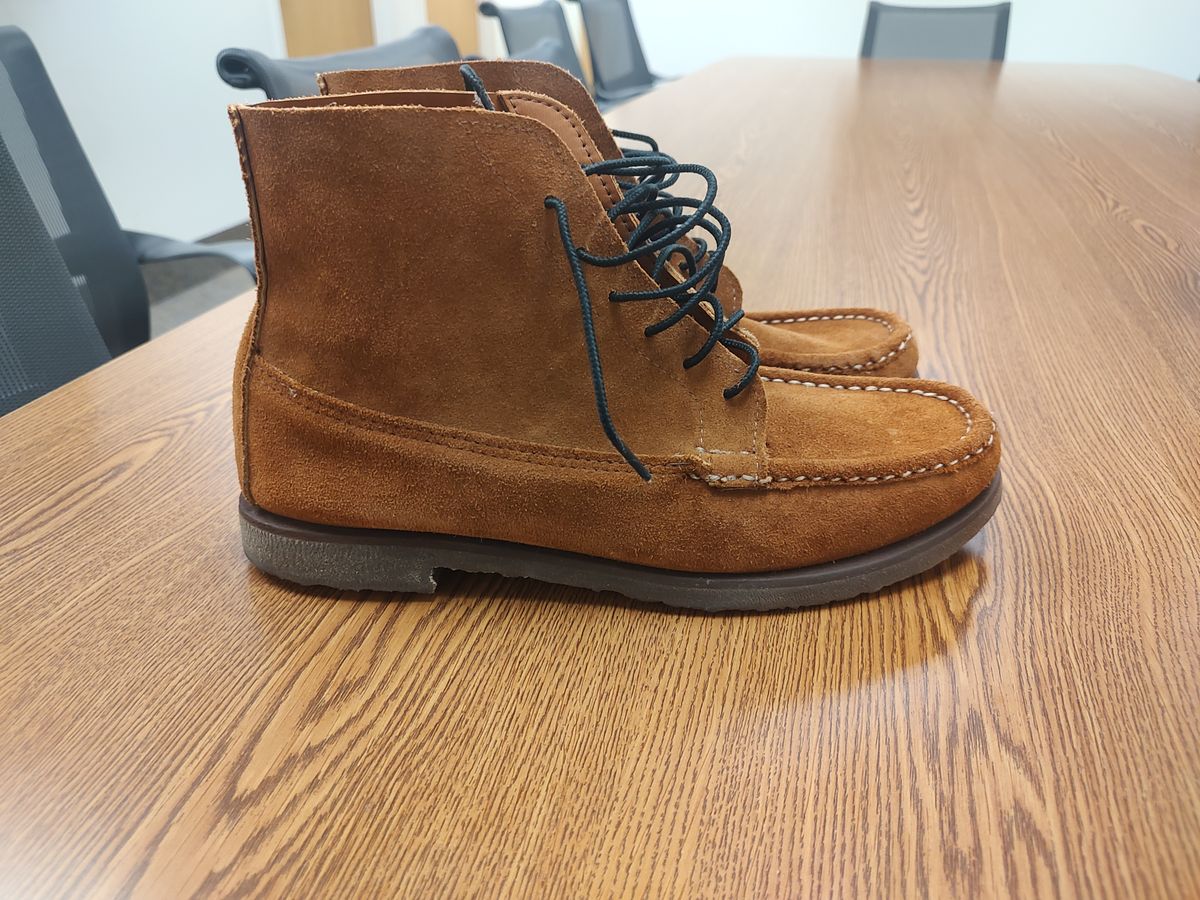 Photo by prospect_joe on July 27, 2024 of the Russell Moccasin Co. Joe's PH in Rust Roughout.