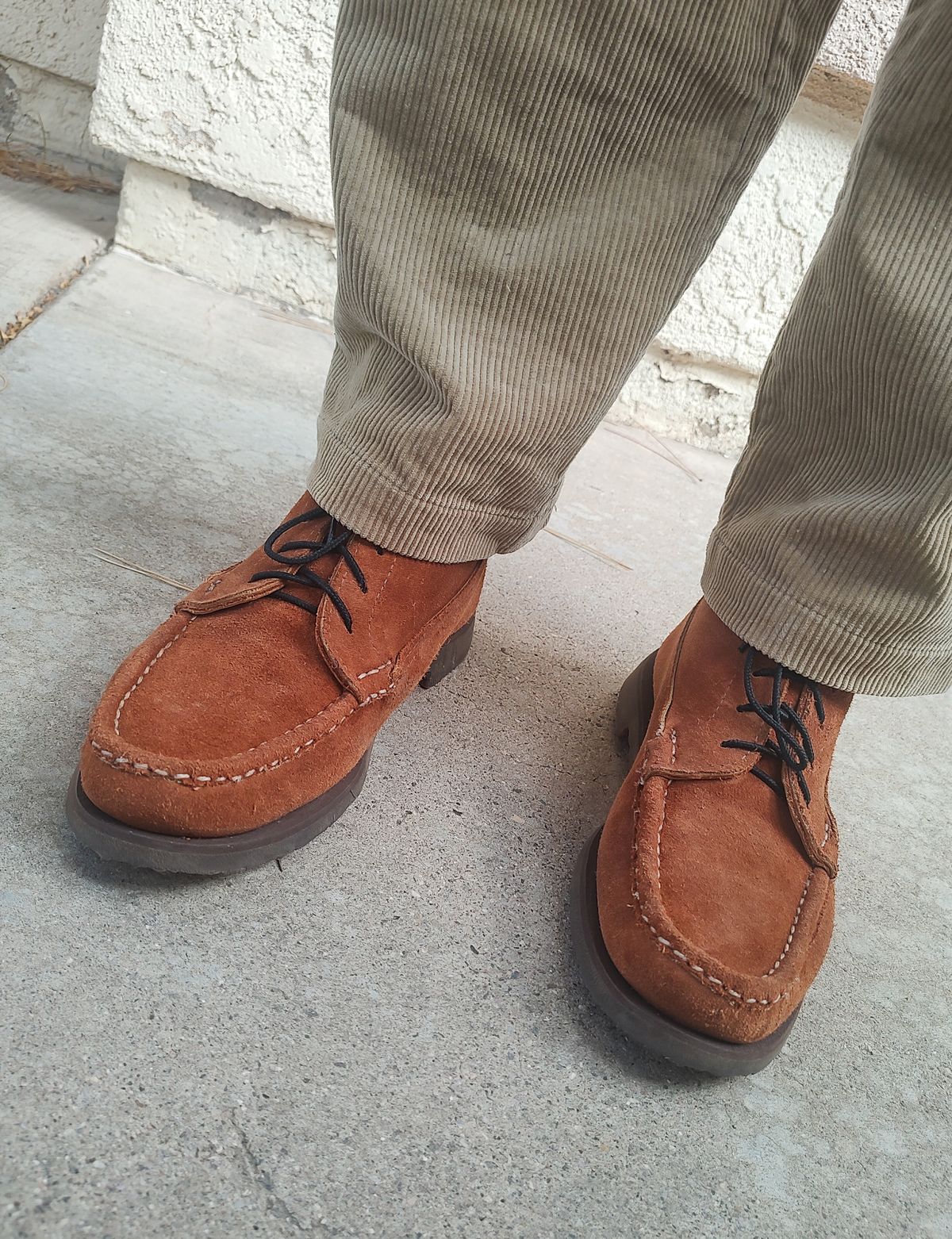 Photo by prospect_joe on September 16, 2024 of the Russell Moccasin Co. Joe's PH in Rust Roughout.