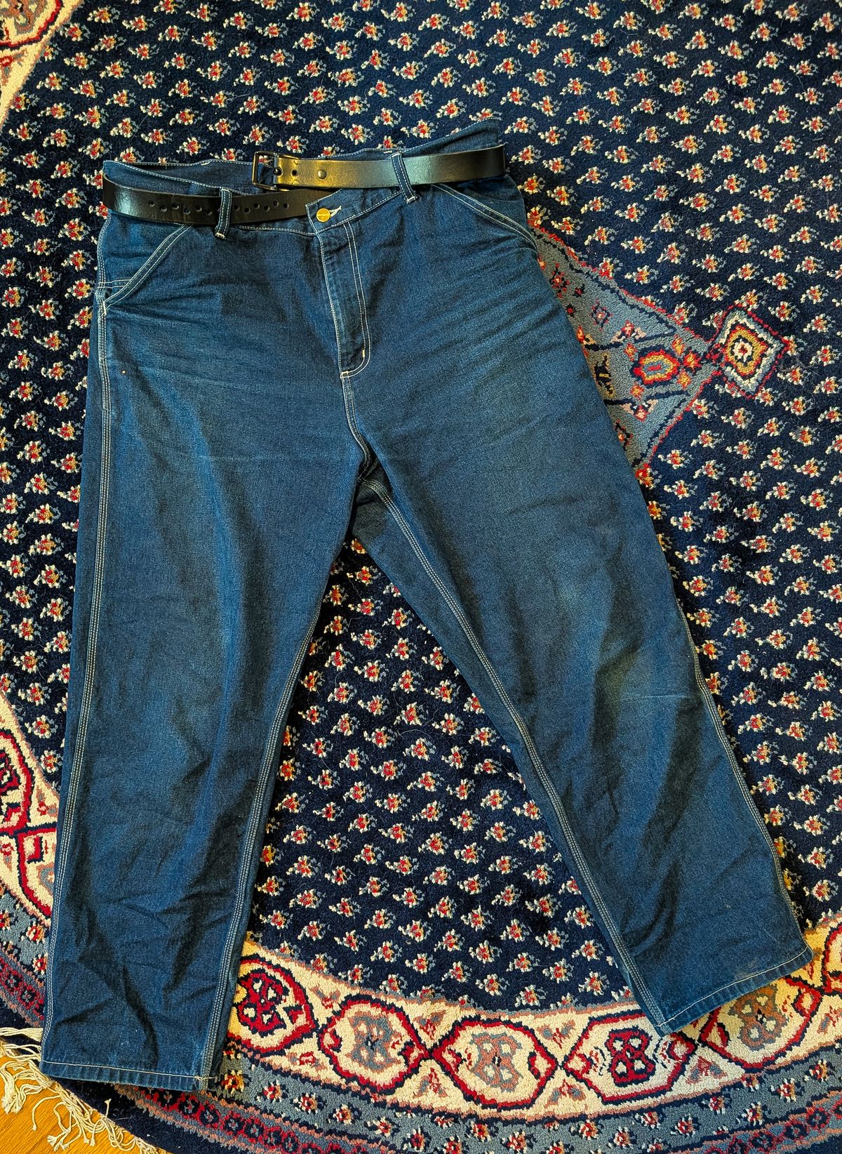 Photo by prospect_joe on November 28, 2025 of the Carhartt Simple Pant in 11.25 oz Norco Rigid denim.