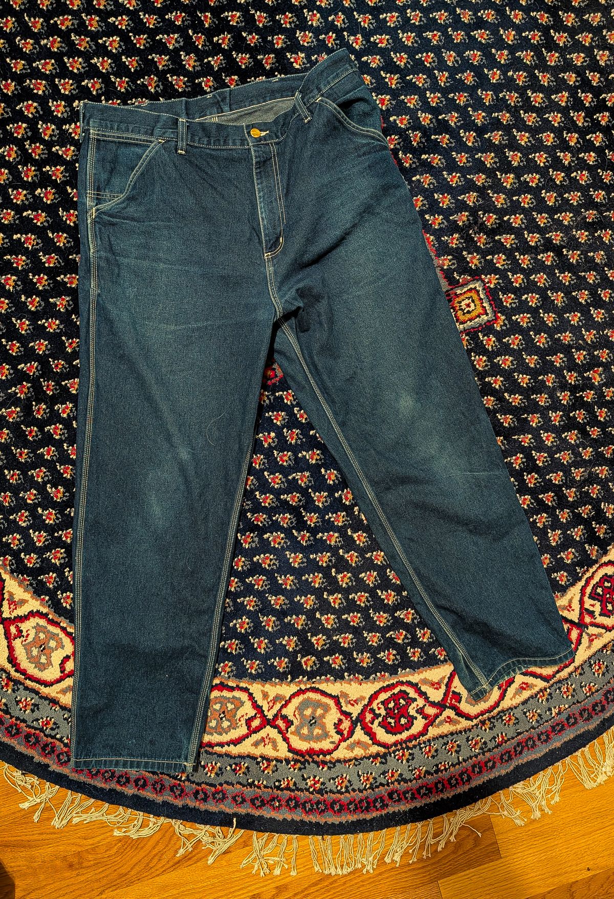 Photo by prospect_joe on December 18, 2025 of the Carhartt Simple Pant in 11.25 oz Norco Rigid denim.