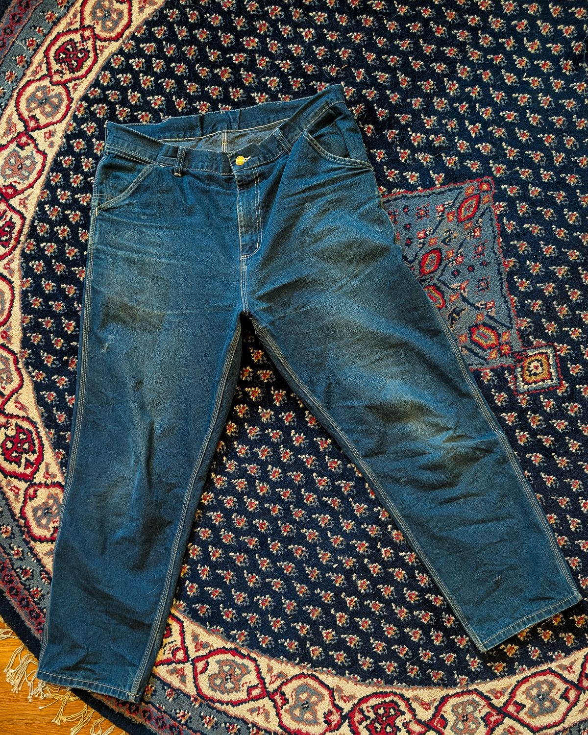 Photo by prospect_joe on April 7, 2026 of the Carhartt Simple Pant in 11.25 oz Norco Rigid denim.