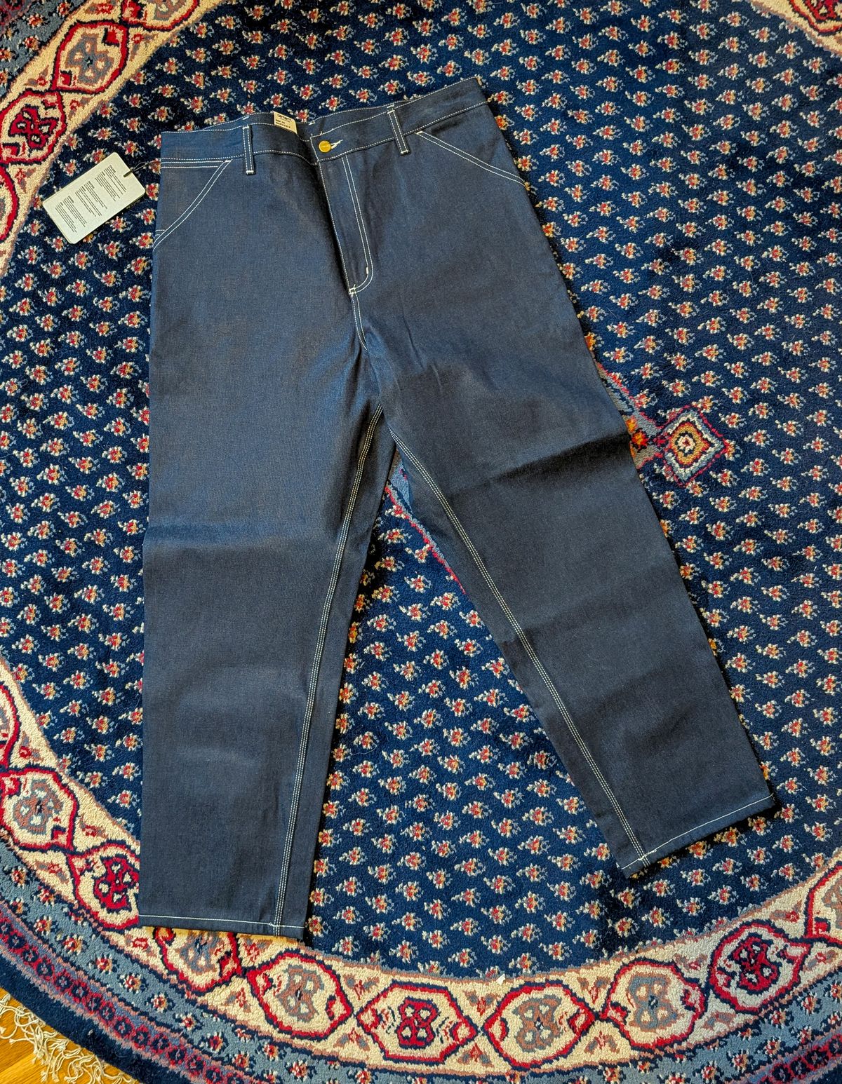 Photo by prospect_joe on August 26, 2025 of the Carhartt Simple Pant in 11.25 oz Norco Rigid denim.