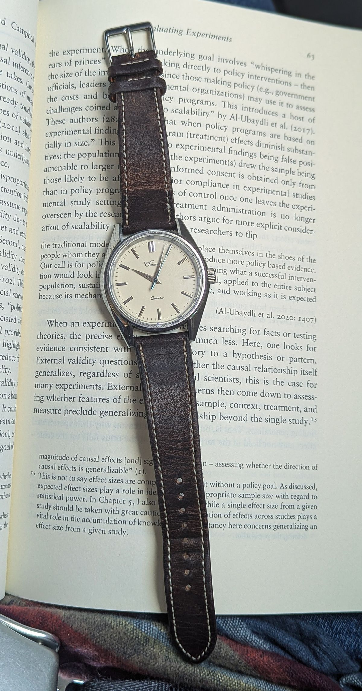 Photo by prospect_joe on May 1, 2025 of the Fluco Unknown Model in Horween Brown Nut Dublin.