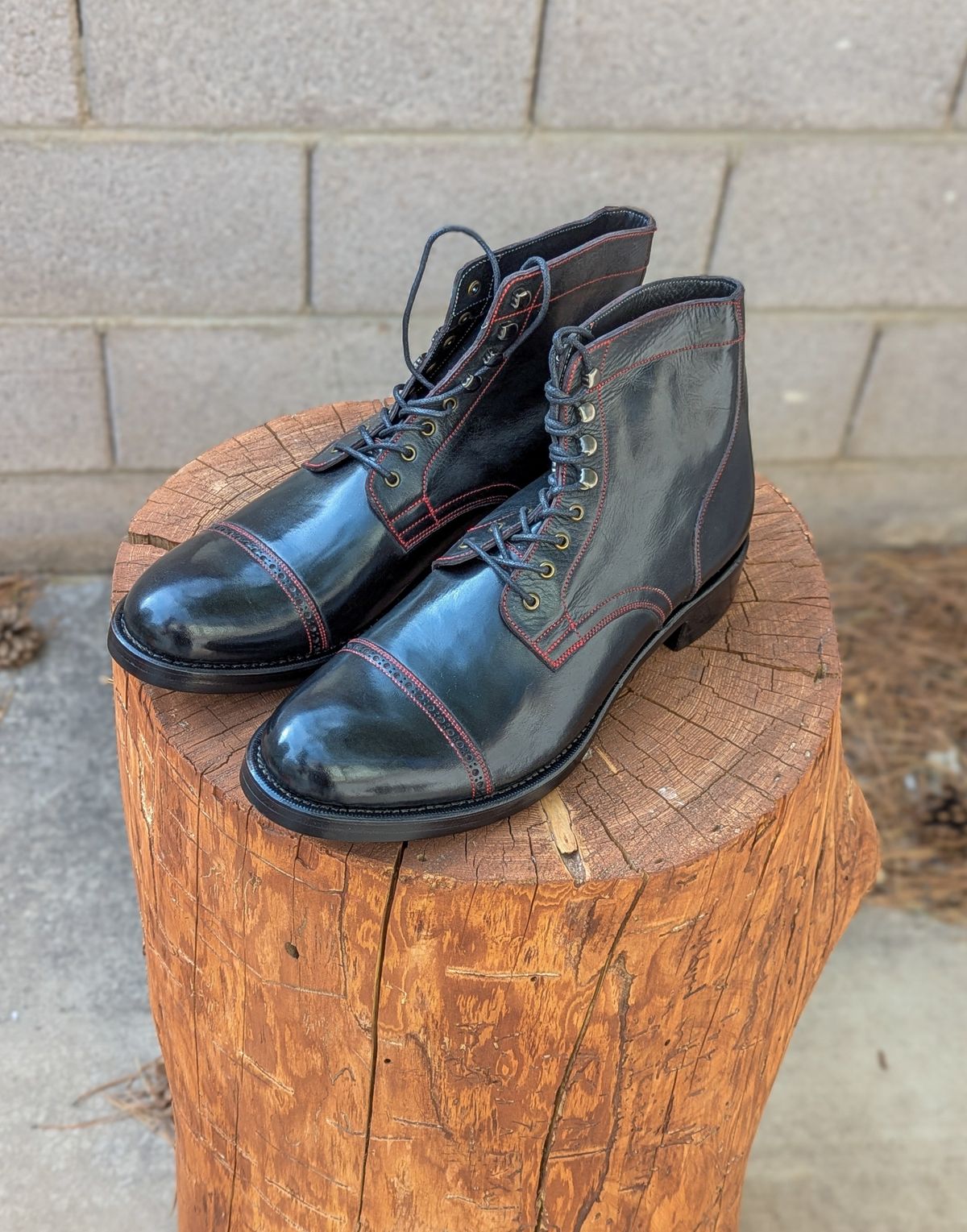 Photo by prospect_joe on March 11, 2025 of the K.M.P.T Shoemaker Service Boot in Black Kangaroo.