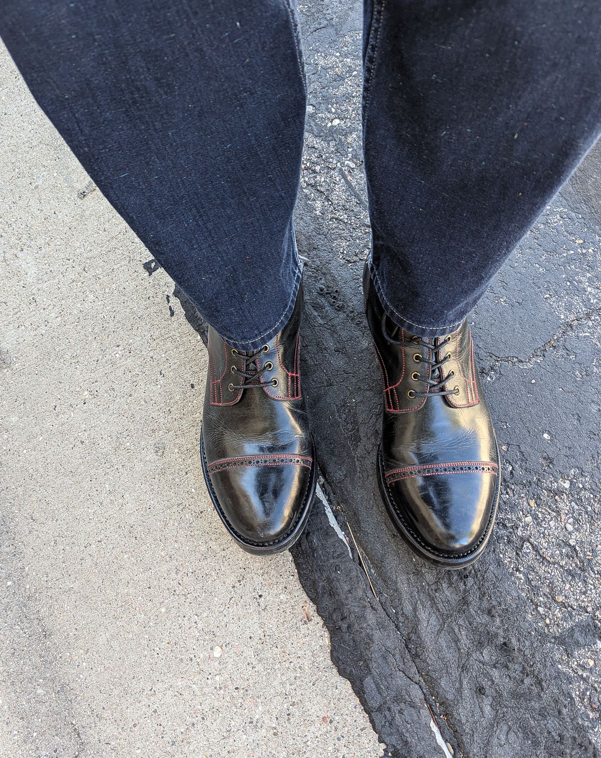 Photo by prospect_joe on March 25, 2025 of the K.M.P.T Shoemaker Service Boot in Black Kangaroo.