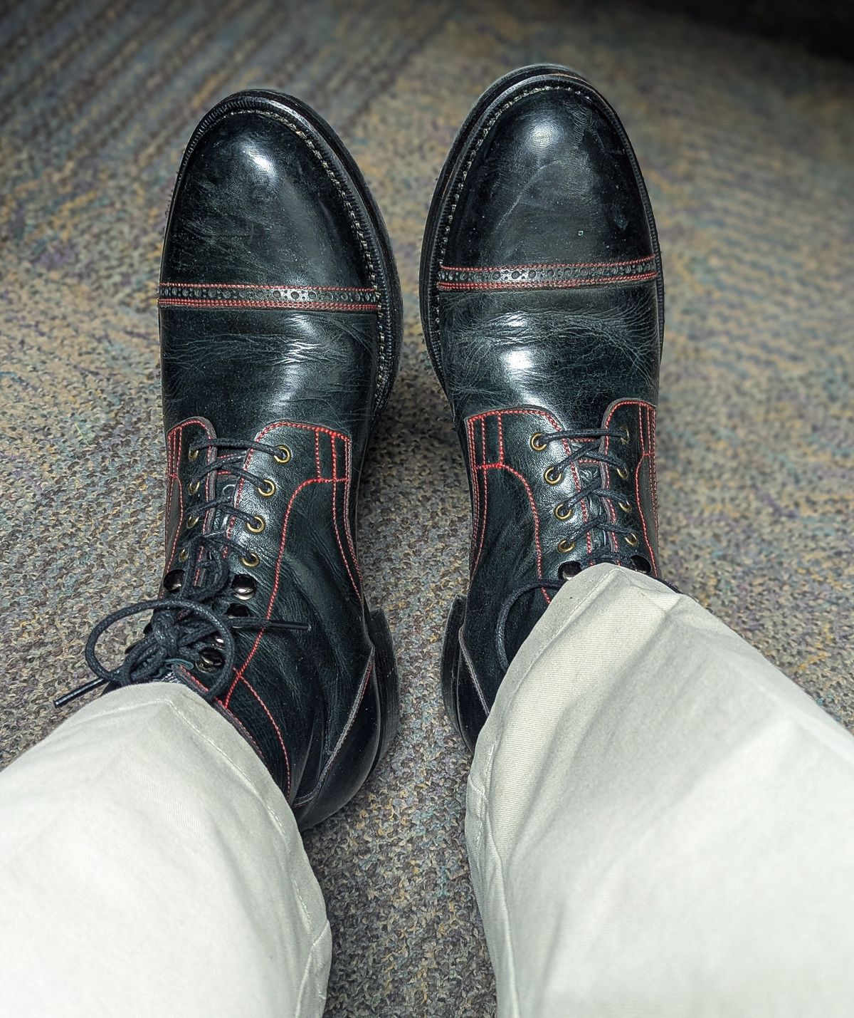 Photo by prospect_joe on May 15, 2025 of the K.M.P.T Shoemaker Service Boot in Black Kangaroo.
