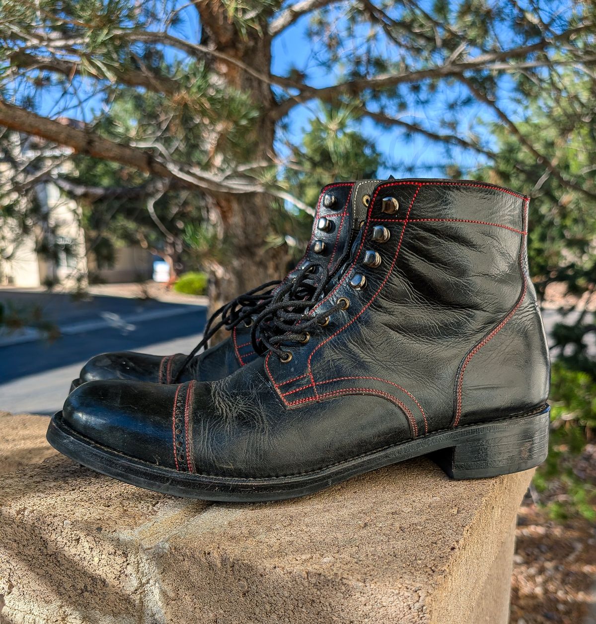 Photo by prospect_joe on September 11, 2025 of the K.M.P.T Shoemaker Service Boot in Black Kangaroo.
