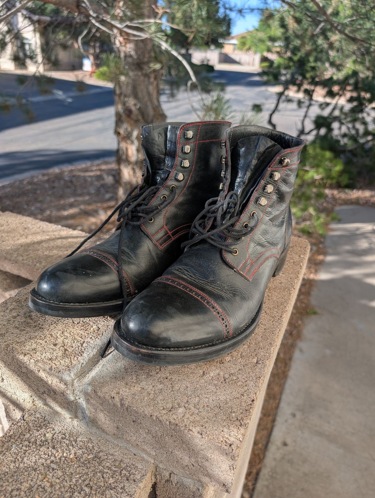 Photo by prospect_joe on September 11, 2025 of the K.M.P.T Shoemaker Service Boot in Black Kangaroo.