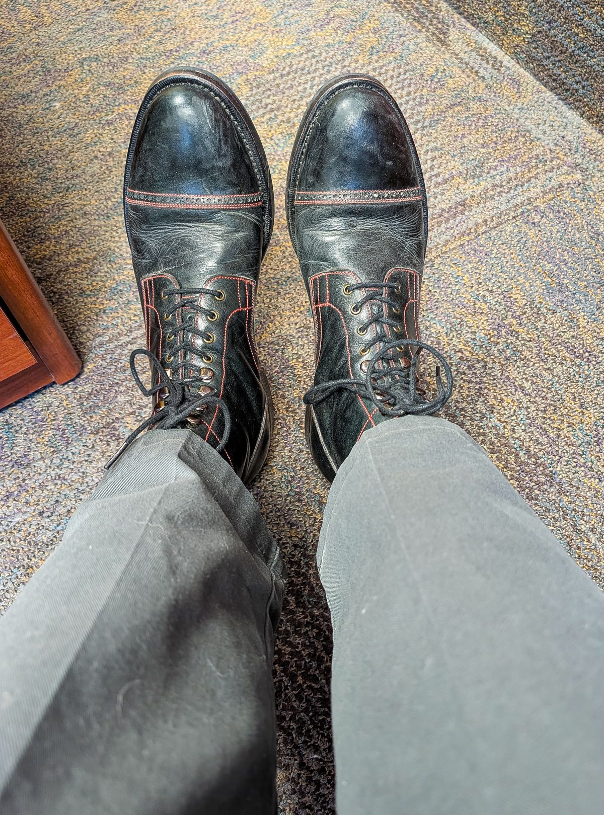 Photo by prospect_joe on April 2, 2026 of the K.M.P.T Shoemaker Service Boot in Black Kangaroo.