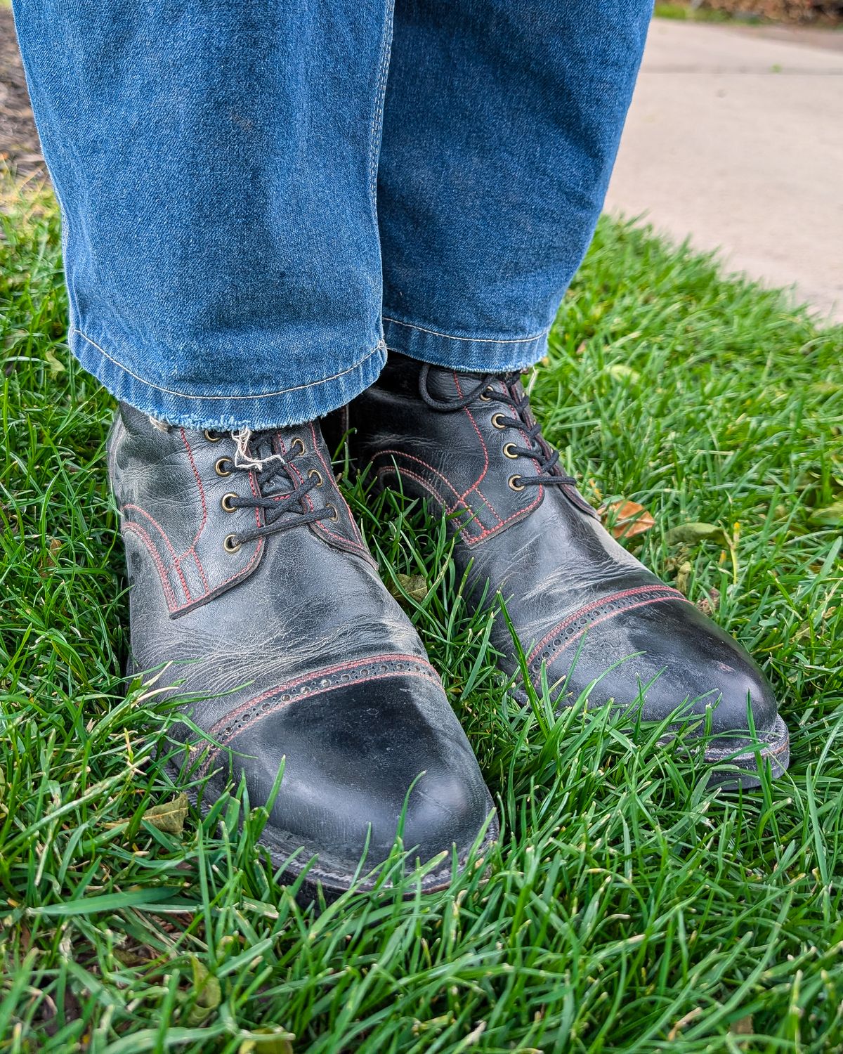 Photo by prospect_joe on April 22, 2026 of the K.M.P.T Shoemaker Service Boot in Black Kangaroo.