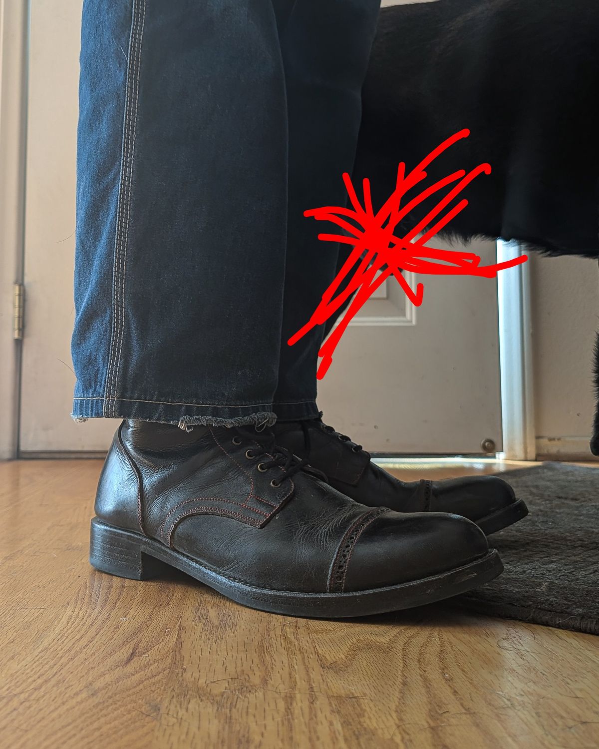 Photo by prospect_joe on June 10, 2026 of the K.M.P.T Shoemaker Service Boot in Black Kangaroo.