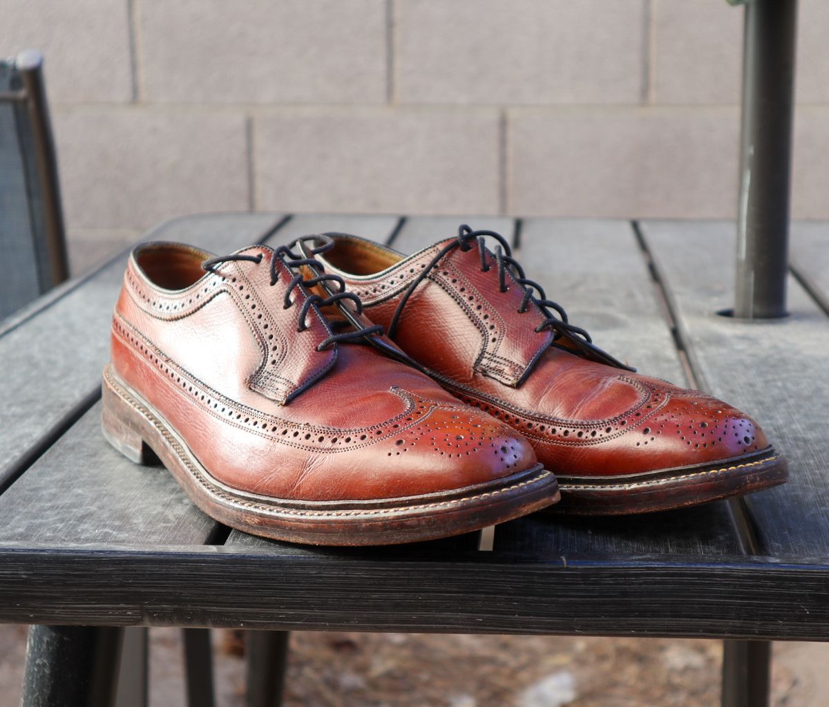 Photo by prospect_joe on June 29, 2024 of the Florsheim Imperial Kenmoor 93602 in Hand Stained Brown.