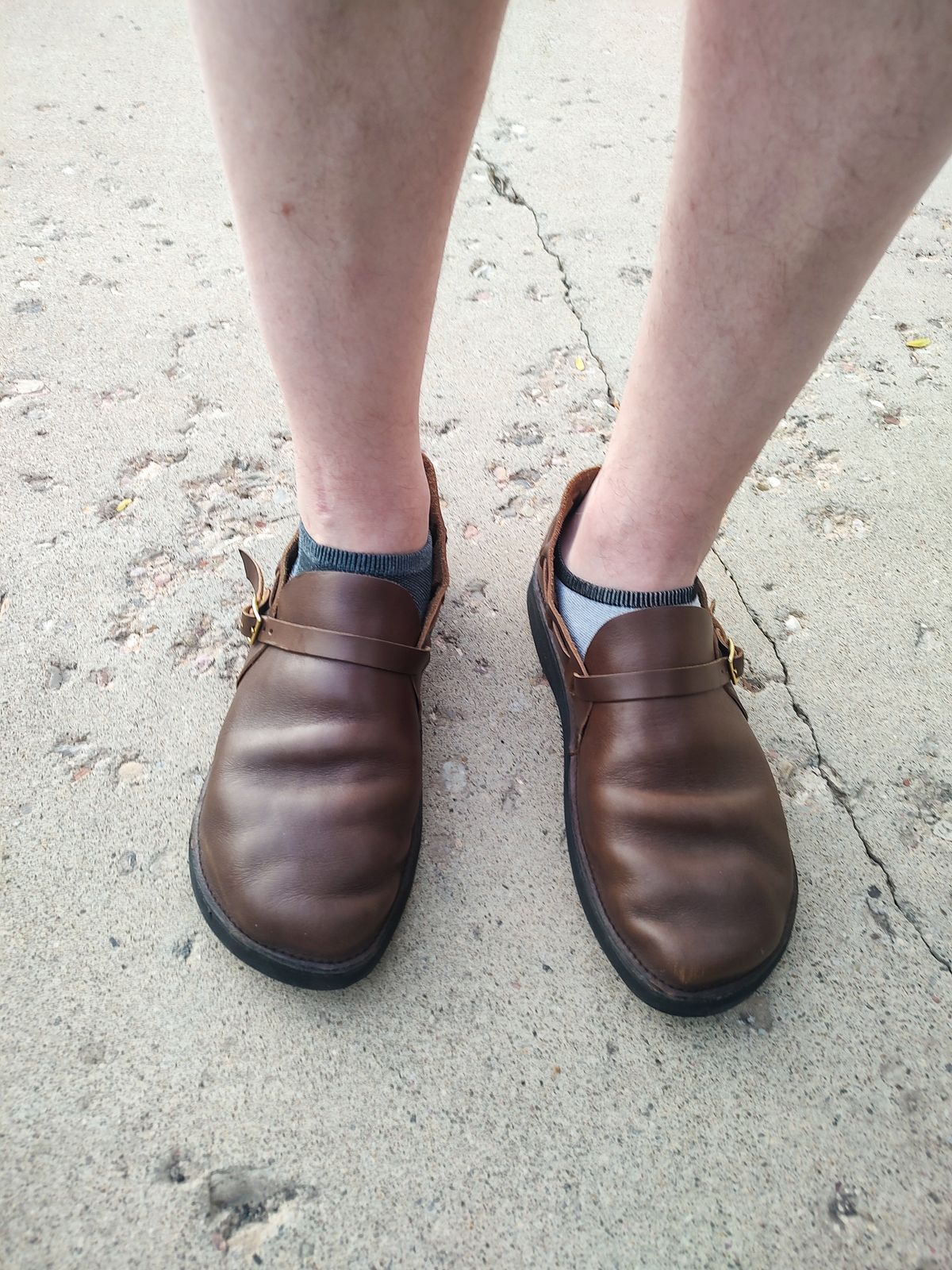 Photo by prospect_joe on August 10, 2024 of the Aurora Shoe Co. Middle English in Horween Olive Chromexcel.