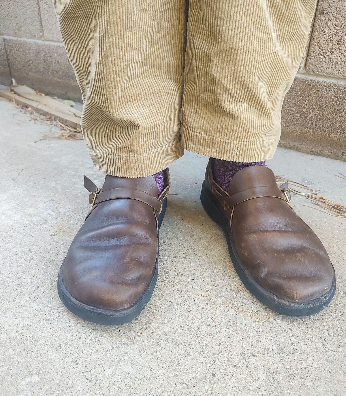 Photo by prospect_joe on September 14, 2024 of the Aurora Shoe Co. Middle English in Horween Olive Chromexcel.