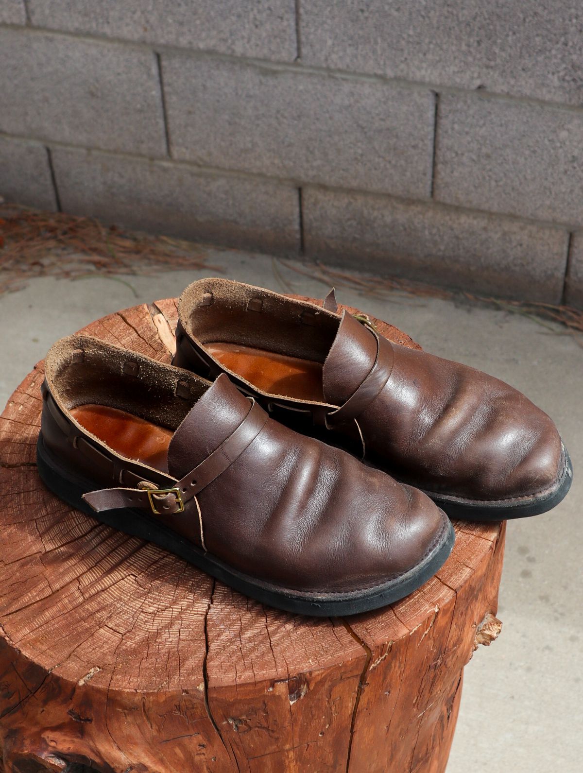 Photo by prospect_joe on September 21, 2024 of the Aurora Shoe Co. Middle English in Horween Olive Chromexcel.