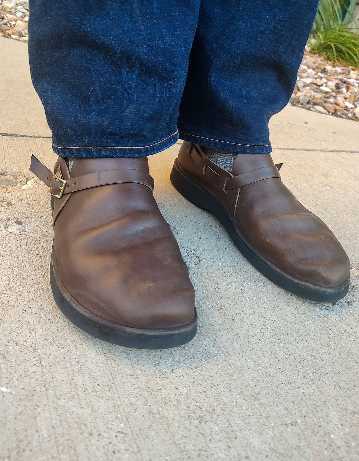 Photo by prospect_joe on September 30, 2024 of the Aurora Shoe Co. Middle English in Horween Olive Chromexcel.