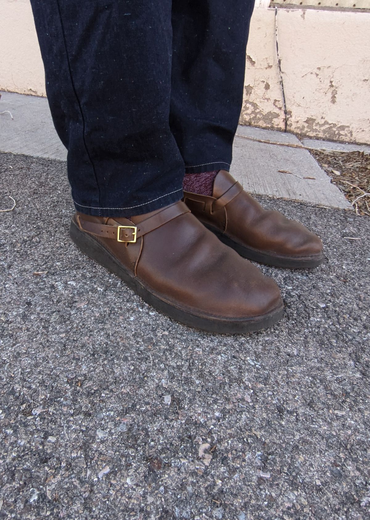 Photo by prospect_joe on November 9, 2024 of the Aurora Shoe Co. Middle English in Horween Olive Chromexcel.