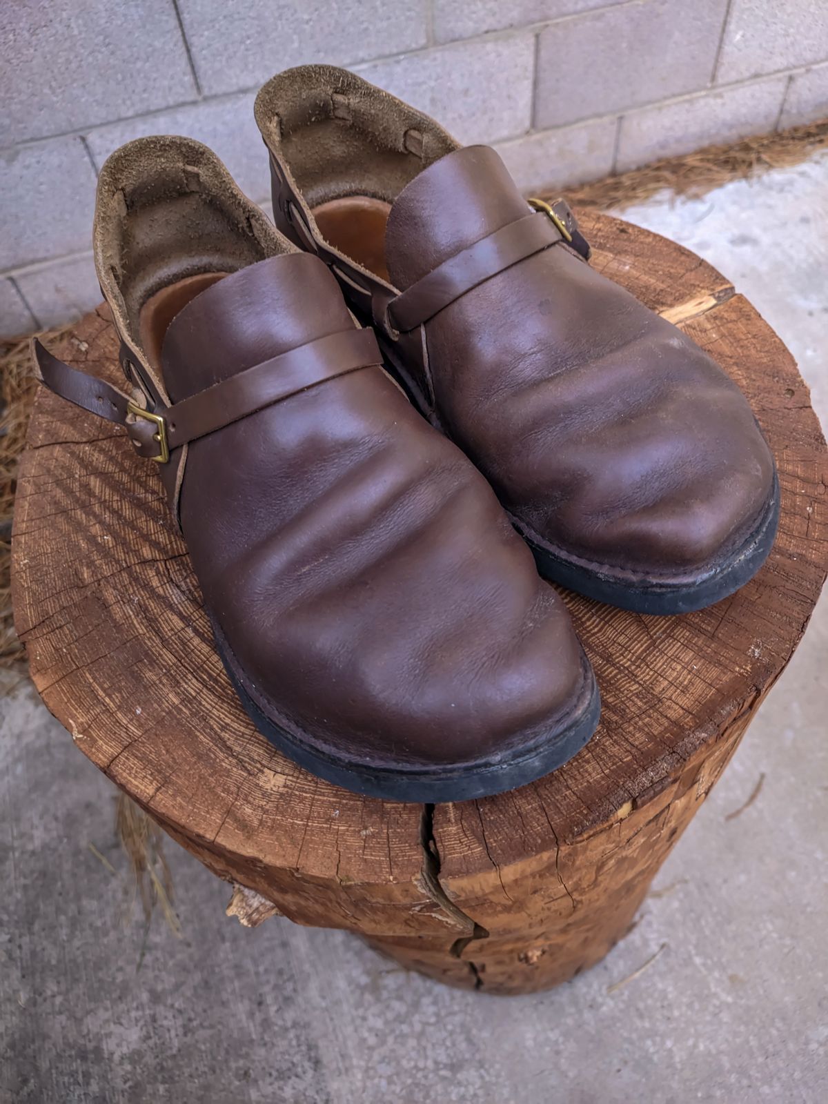 Photo by prospect_joe on December 1, 2024 of the Aurora Shoe Co. Middle English in Horween Olive Chromexcel.