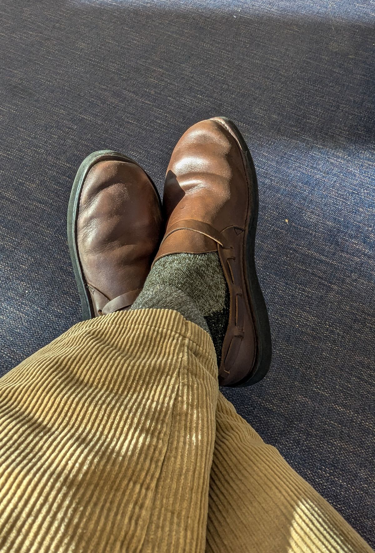 Photo by prospect_joe on December 19, 2024 of the Aurora Shoe Co. Middle English in Horween Olive Chromexcel.