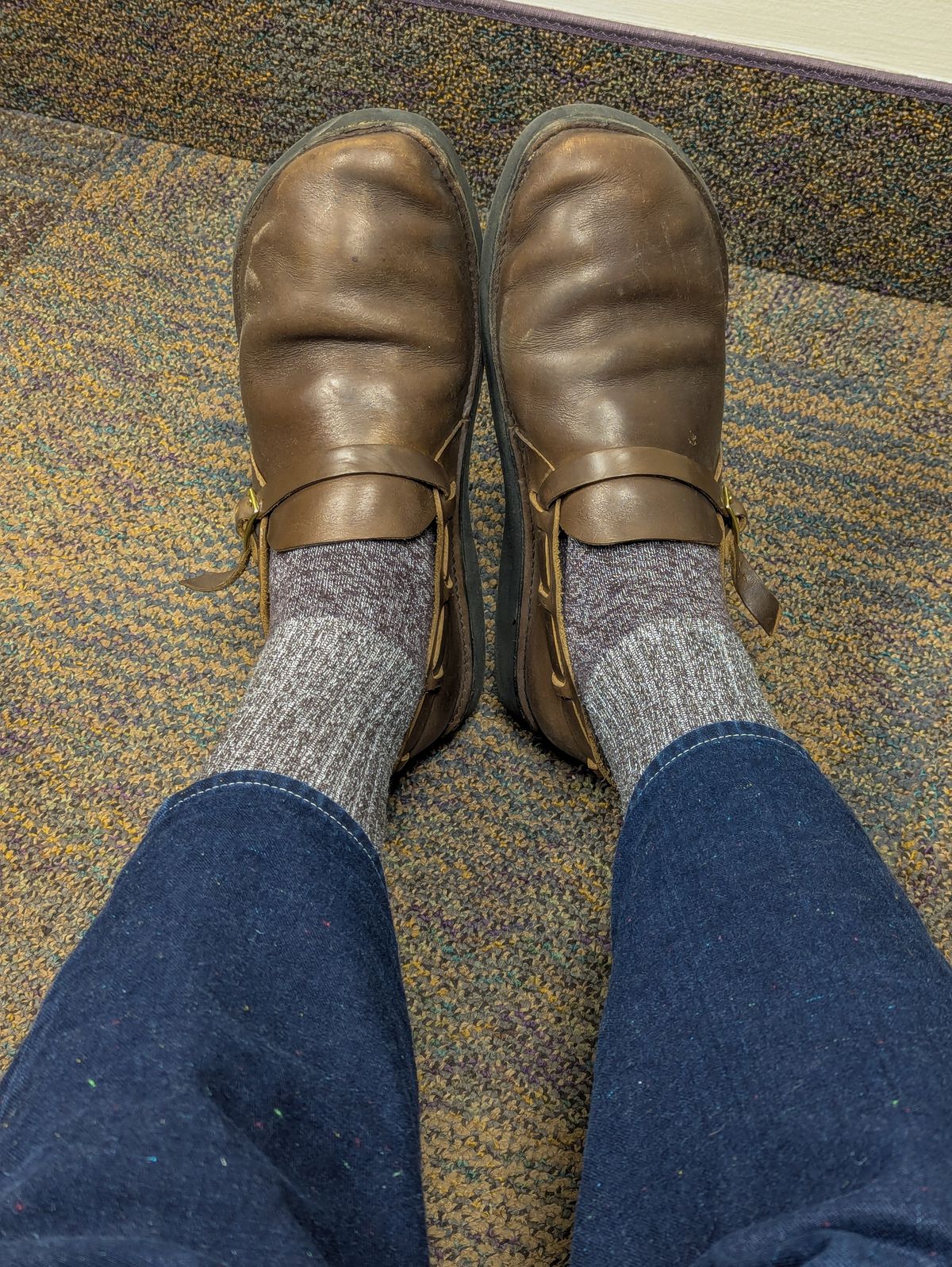 Photo by prospect_joe on January 5, 2025 of the Aurora Shoe Co. Middle English in Horween Olive Chromexcel.