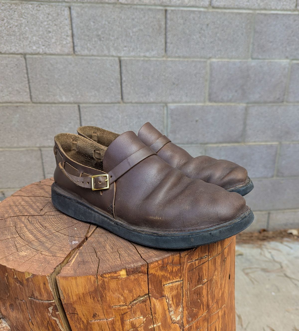 Photo by prospect_joe on January 26, 2025 of the Aurora Shoe Co. Middle English in Horween Olive Chromexcel.